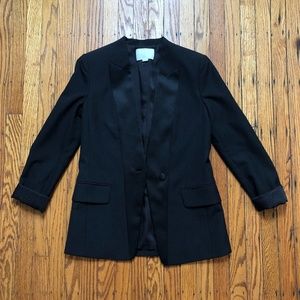 Alexander Wang Two Tone Black Wool Blazer 2